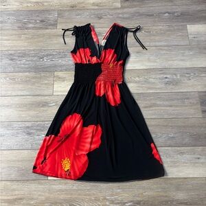 Napua Collection Honululu Dress Sz S Hawaiian Hibiscus Tropical Vacation Cruise